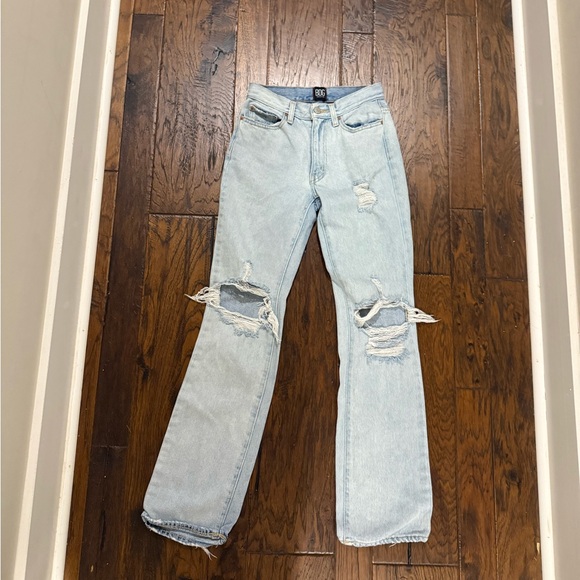 Urban Outfitters Light Blue Bootcut Jeans - Size 24 - Picture 2 of 4